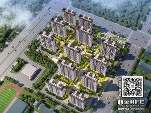 合肥龍湖苑小區(qū)項(xiàng)目定制圍墻護(hù)欄